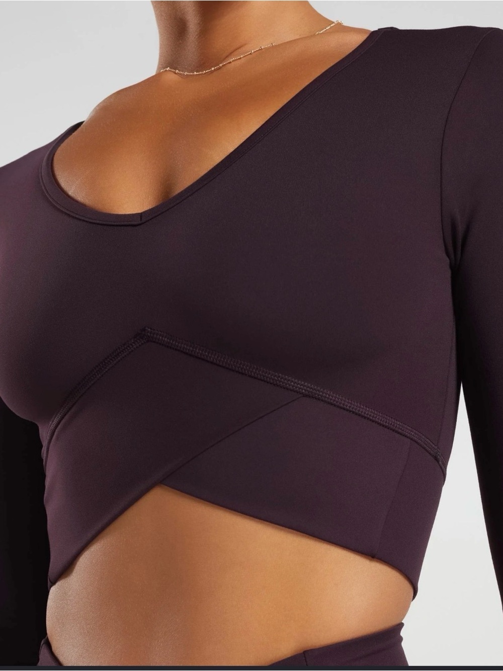 Gymshark Crossover Long Sleeve Crop Top